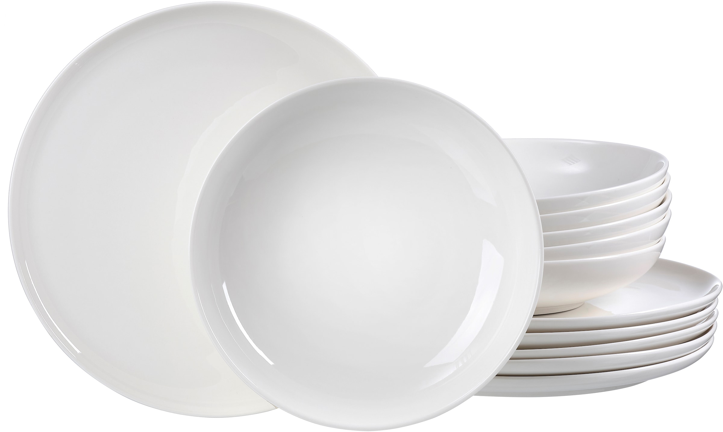 Ritzenhoff & Breker Tafelservice »Geschirr-Set Skagen« Teller Set, Speiseteller u. Suppenteller, 12 Teile, für 6 Personen