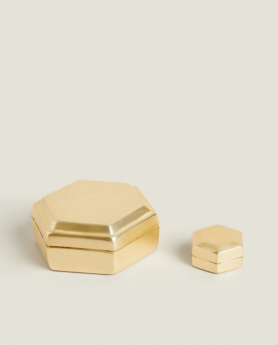CAIXA HEXAGONAL COM TAMPA