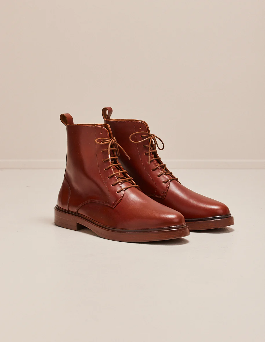 Bottines Timothée - Cuir cognac