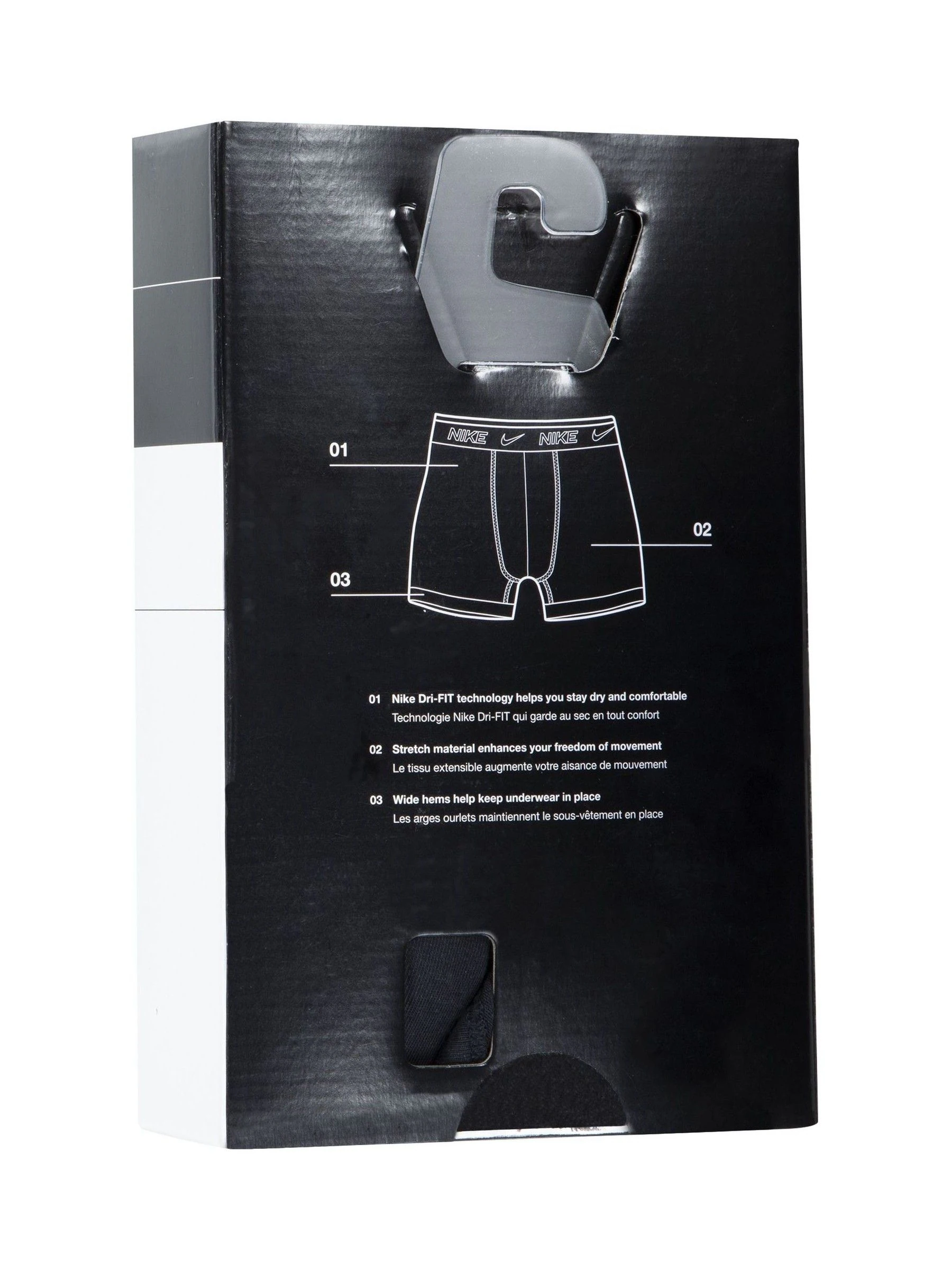 Zwart/rood - Nike - 3 Boxershorts voor jongens