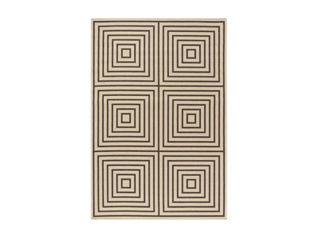 Tapis Creme & Brown 160 X 229 cm - Ravello