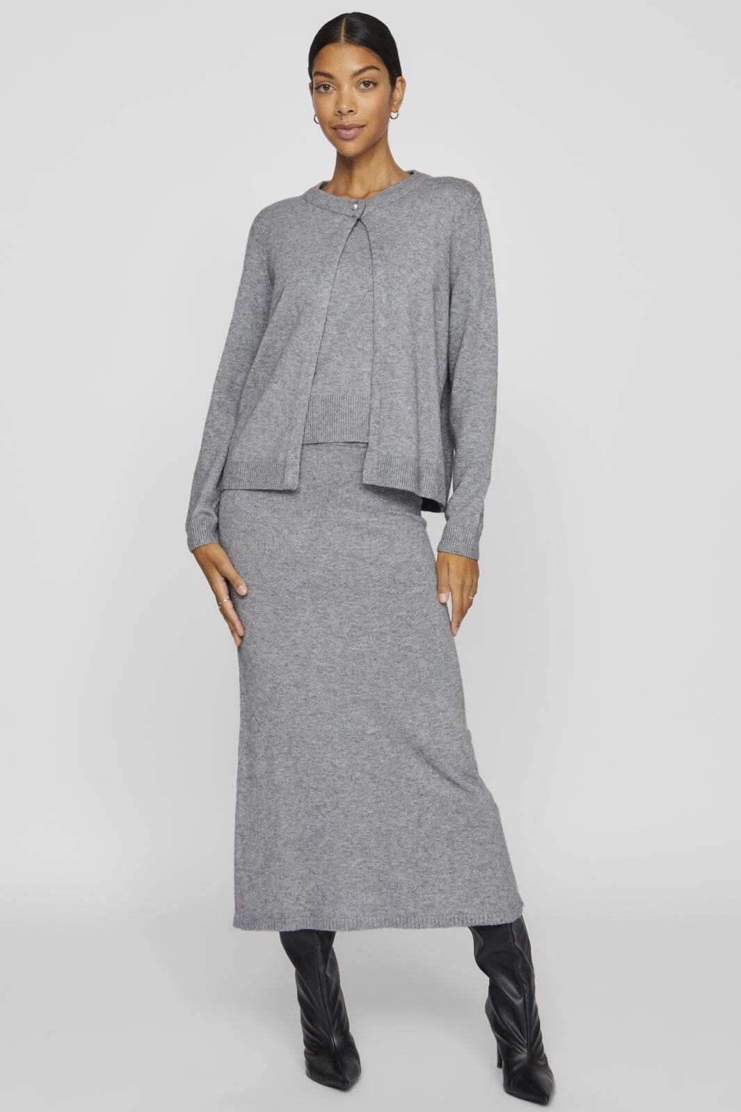 Vila Vililo L/S O-Neck Knit Cardigan/Pb