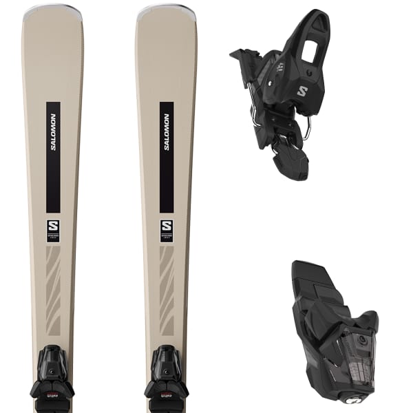 Pack ski SALOMON S/MAX N°6 + M10 GW L80 IVORY CREAM MET. / BLACK
