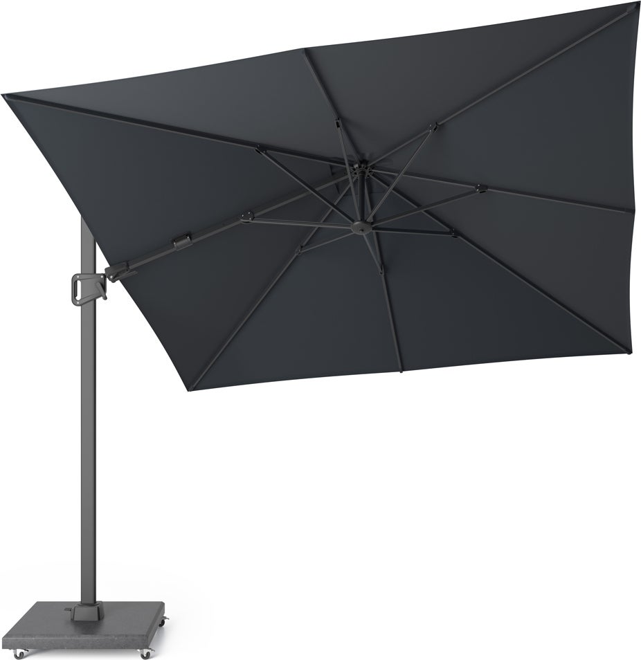 Platinum zweefparasol Merida Plus antraciet 35+UV 300 x 300 cm