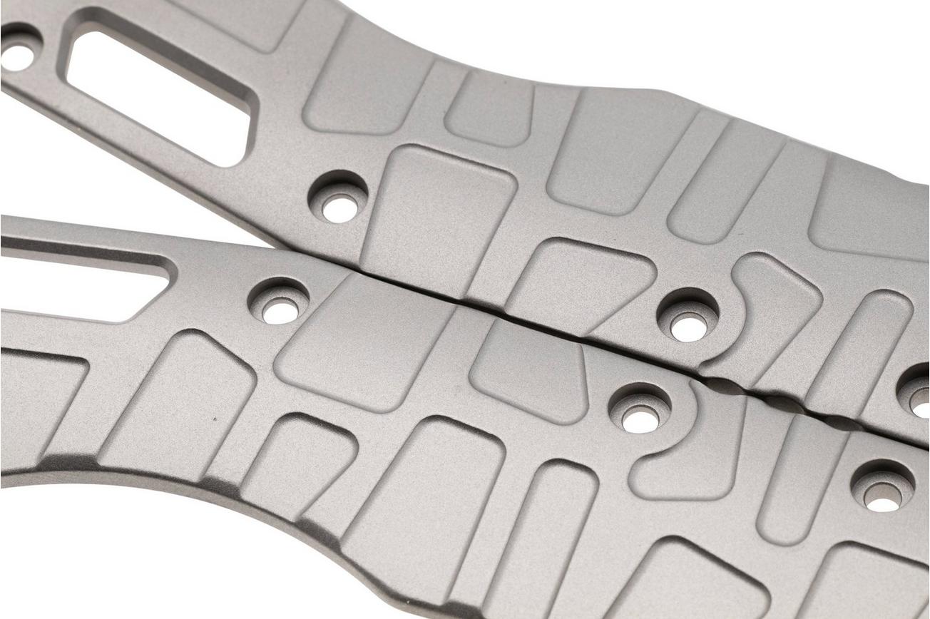 Lex Custom Microtech MSI Standard Issue Scales V2 MMSI2GBB, Glass Bead Blasted Titanium, handgreepschalen