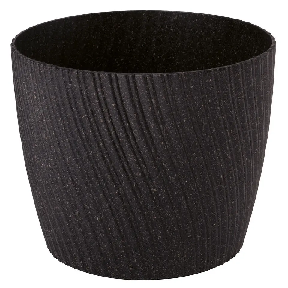 Form Plastic Plantenpot - kunststof - zwart - D27 x H23 cm