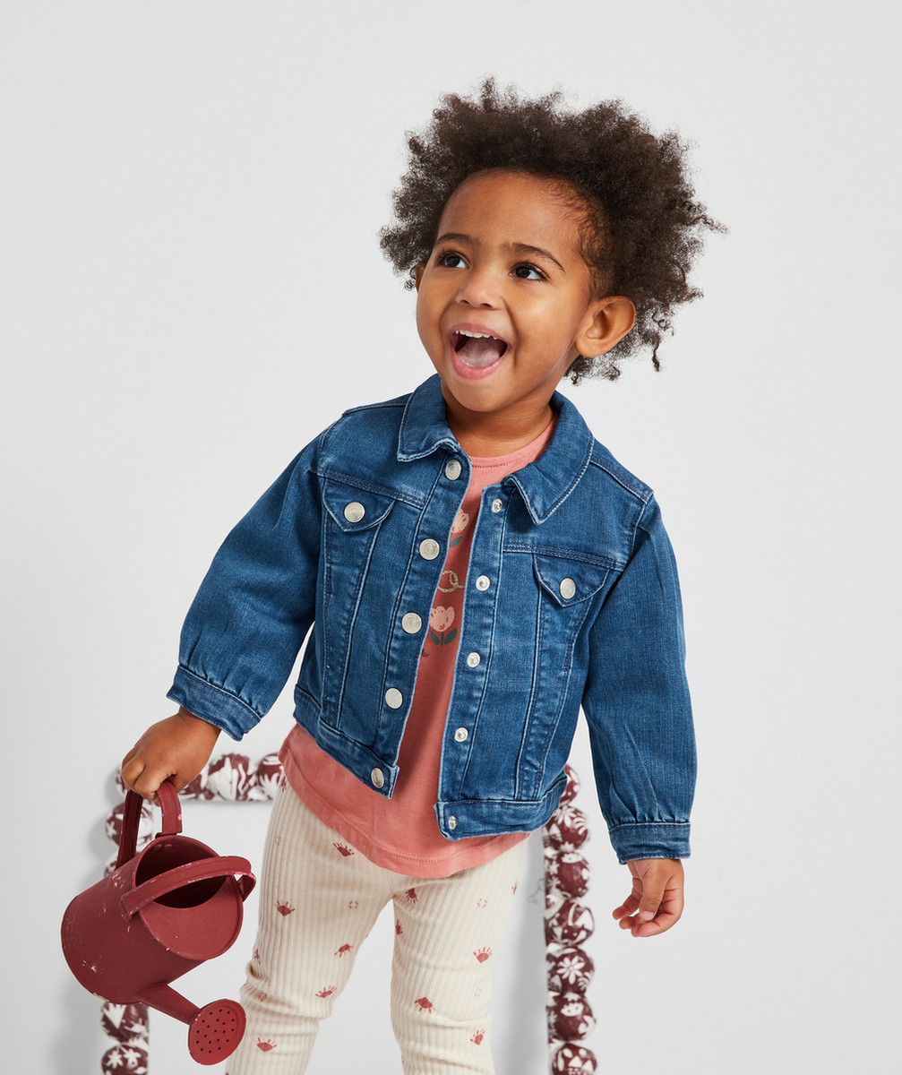 VESTE EN JEAN BÉBÉ FILLE LOW IMPACT