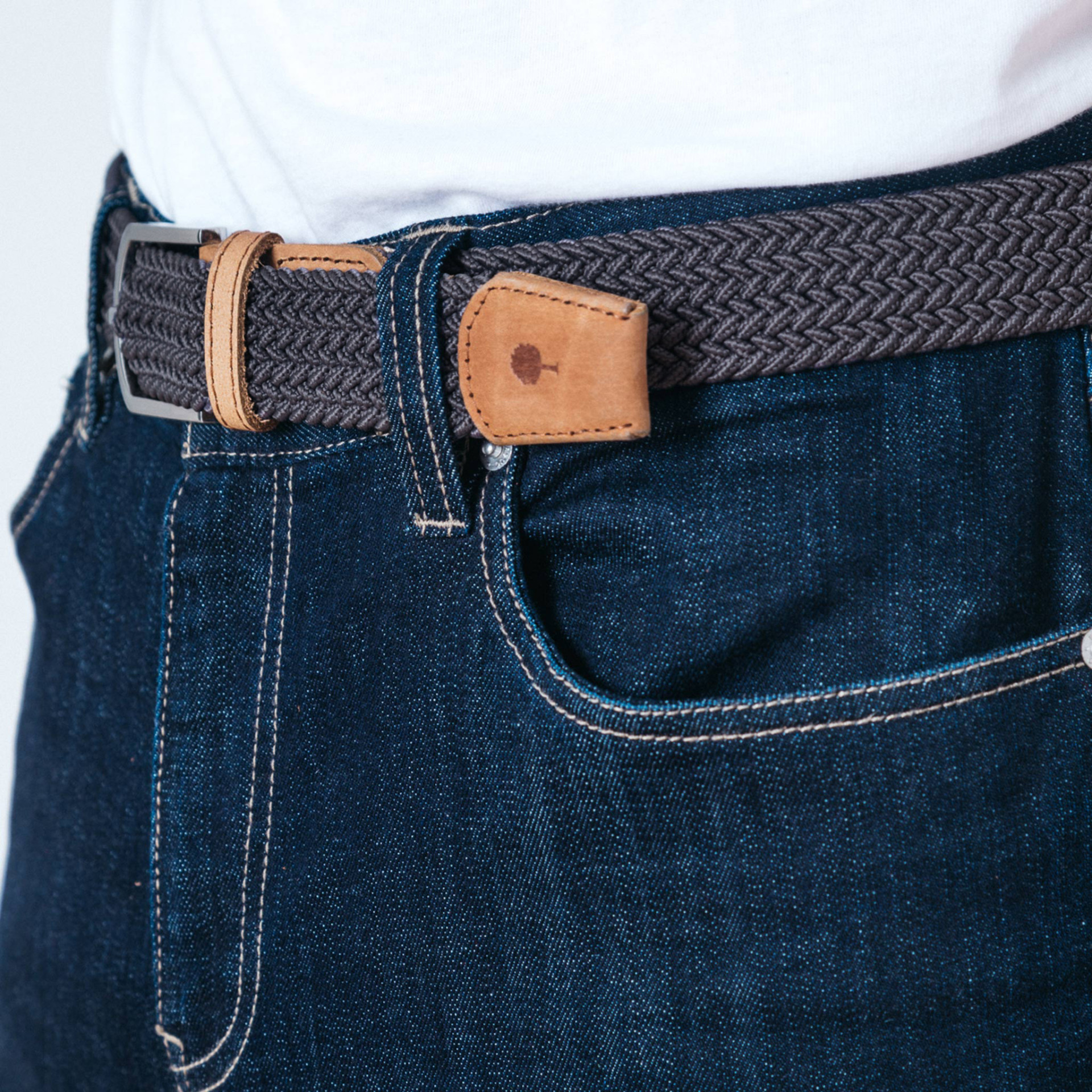 Ceinture grise grise - modèle Belt