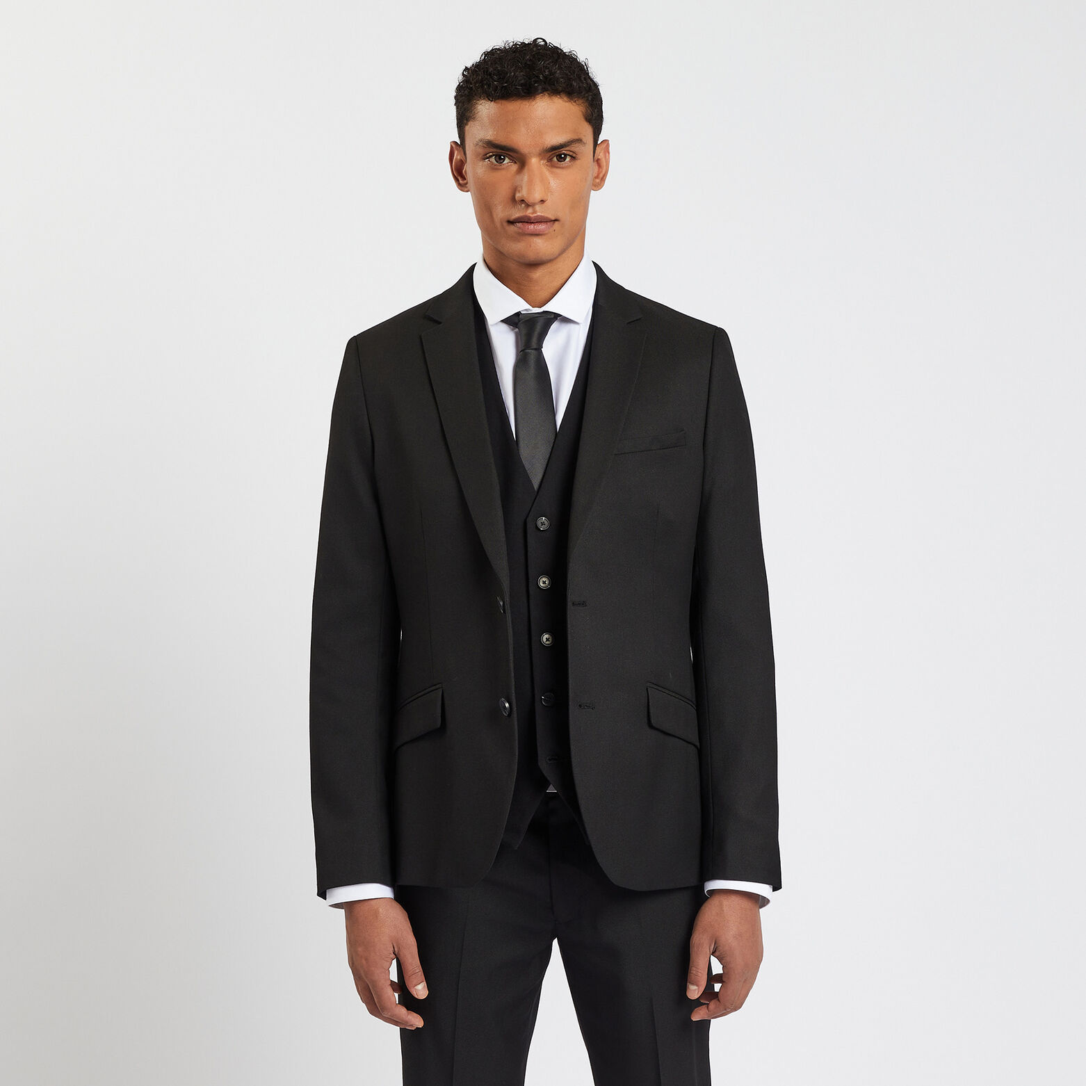Veste de costume slim Noir