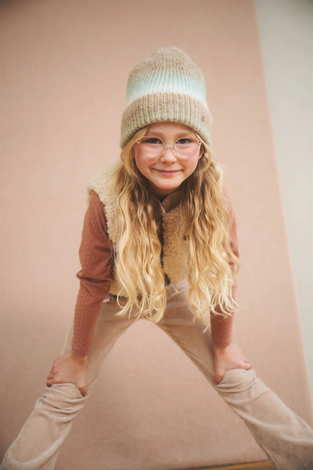 NONO flared broek Sady ivoor