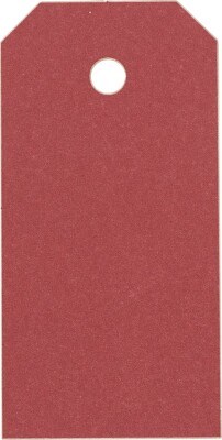 Manillamærker - Str. 4X8 CM - 250 G - Rød - 20 Stk