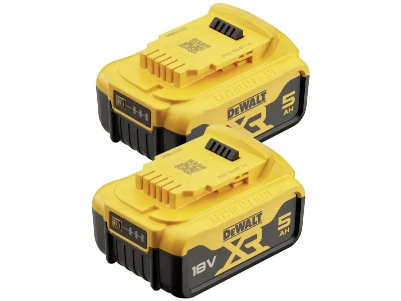 DeWALT DCB184P2-XJ, Batteri, Lithium-Ion (Li-Ion), 5 At, 18 V, DeWalt, Sort, Gul