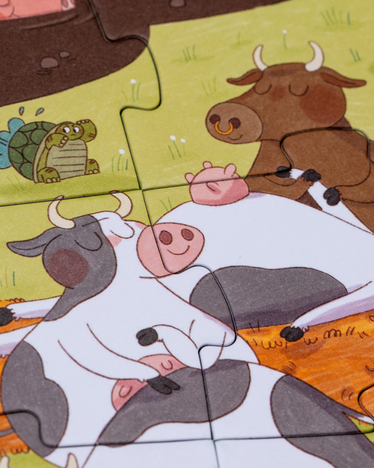 CHECK PRISE. Puslespill og “Hvor er…”-spill – 2i1 Puslespill Barn 3år+ | Farmtastic