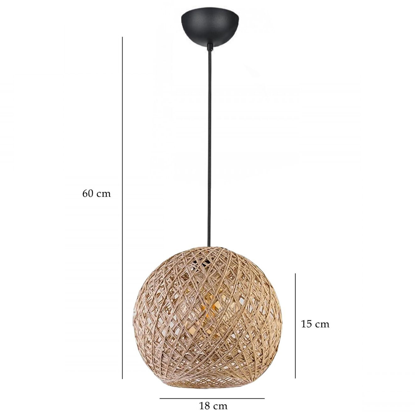 Opviq Suspension Ayd beige - 24x24x26 cm