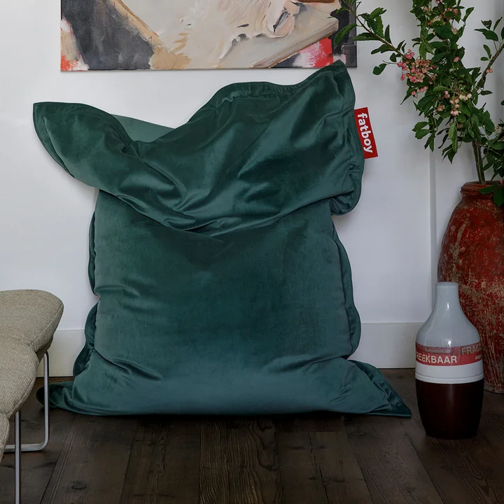 Fatboy - Sitzsack Original Slim Velvet recycled, rhubarb
