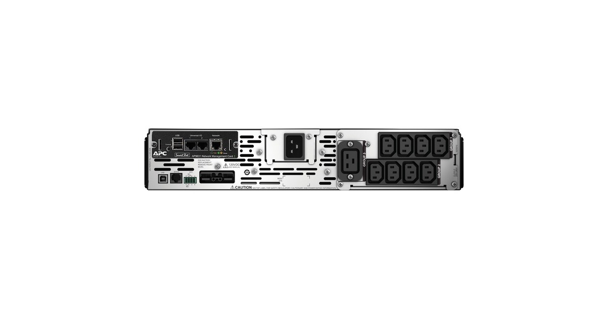 APCSmart-UPS SMX2200R2HVNC 2200VA Noodstroomvoeding ups  (Zwart, 2200VA, 8x C13, 2x C19 uitgang, USB, NMC)