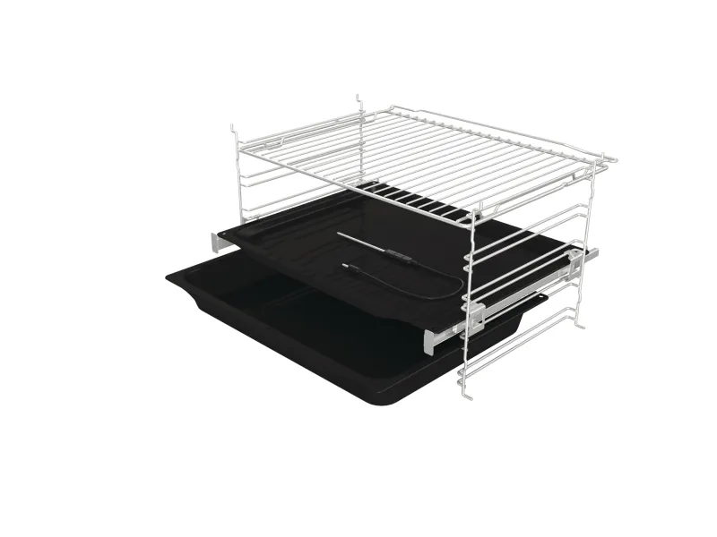 Gorenje Essential BOS6737E13BG - Ovn - med dampfunktion - til indbygning - niche - bredde: 56 cm - dybde: 55 cm - højde: 59 cm - med selv-rengøring - Klasse A - sort