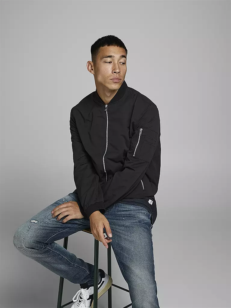 JACK & JONES Blouson JJERUSH schwarz