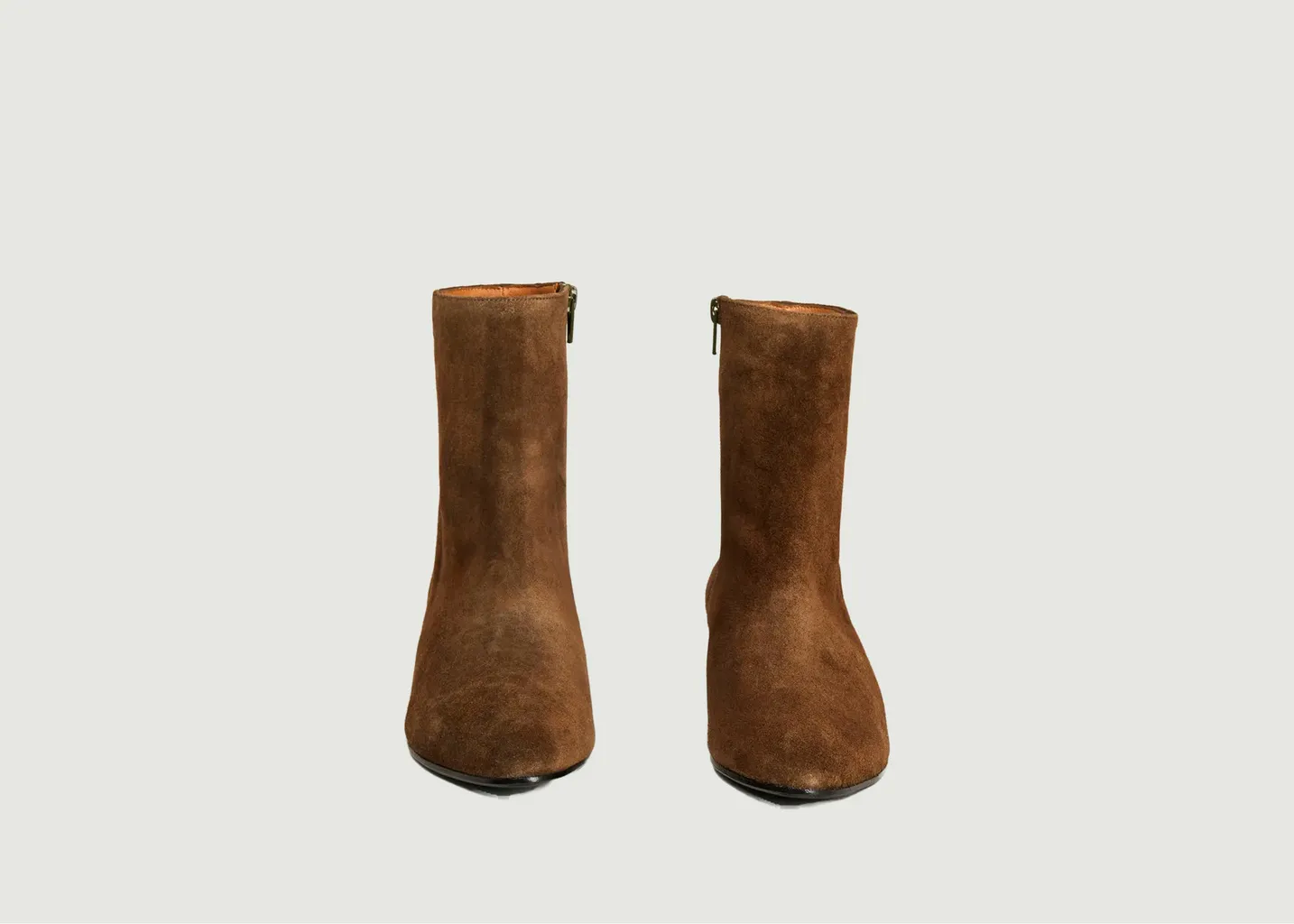 Bottines en cuir velours Michèle Anne Thomas Chaussures