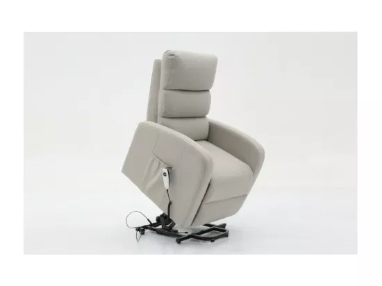 Fauteuil relaxation releveur electrique SYDNEY Tissu Gris clair