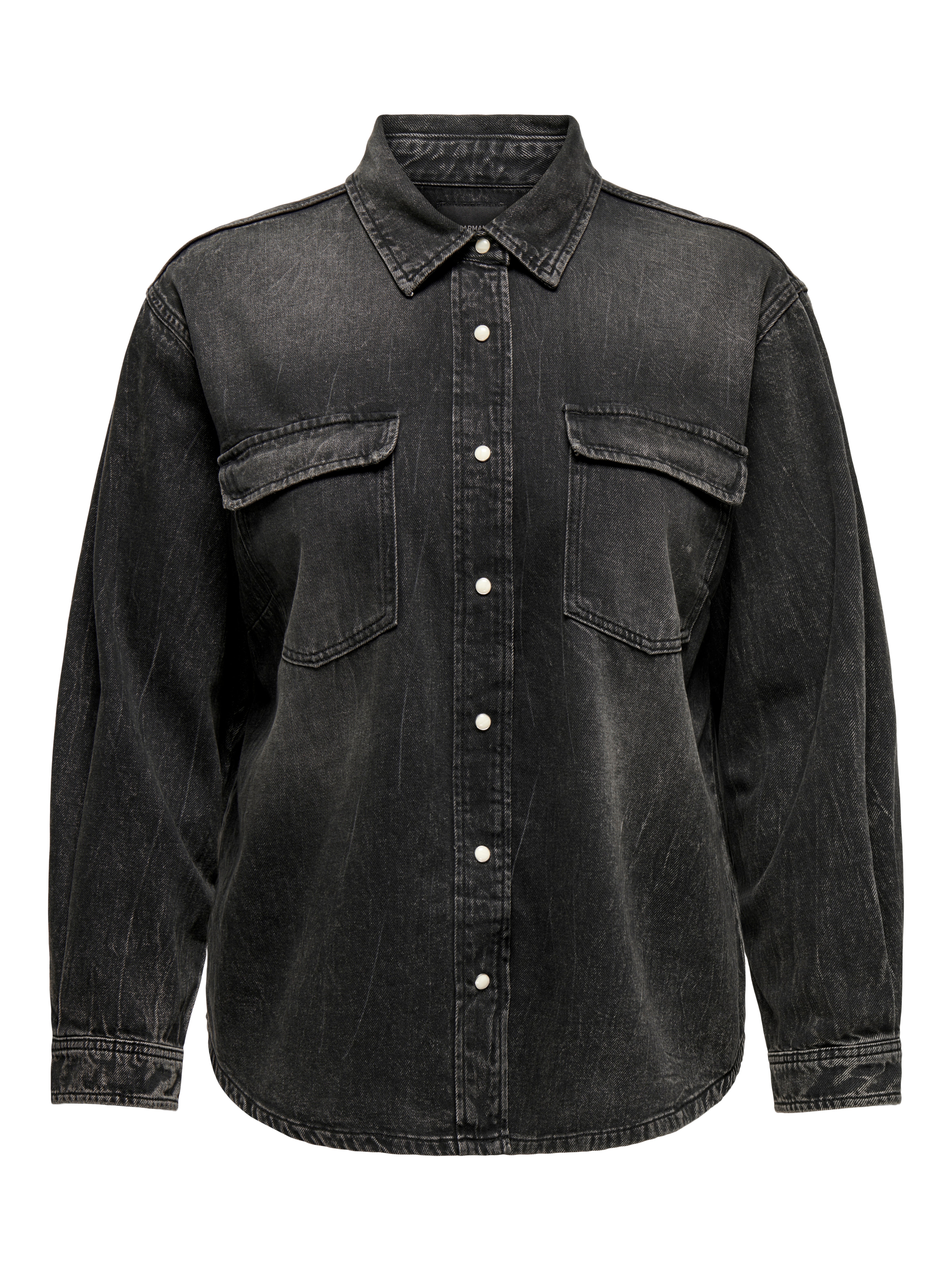 CARBROADWAY Jeanshemd Washed Black