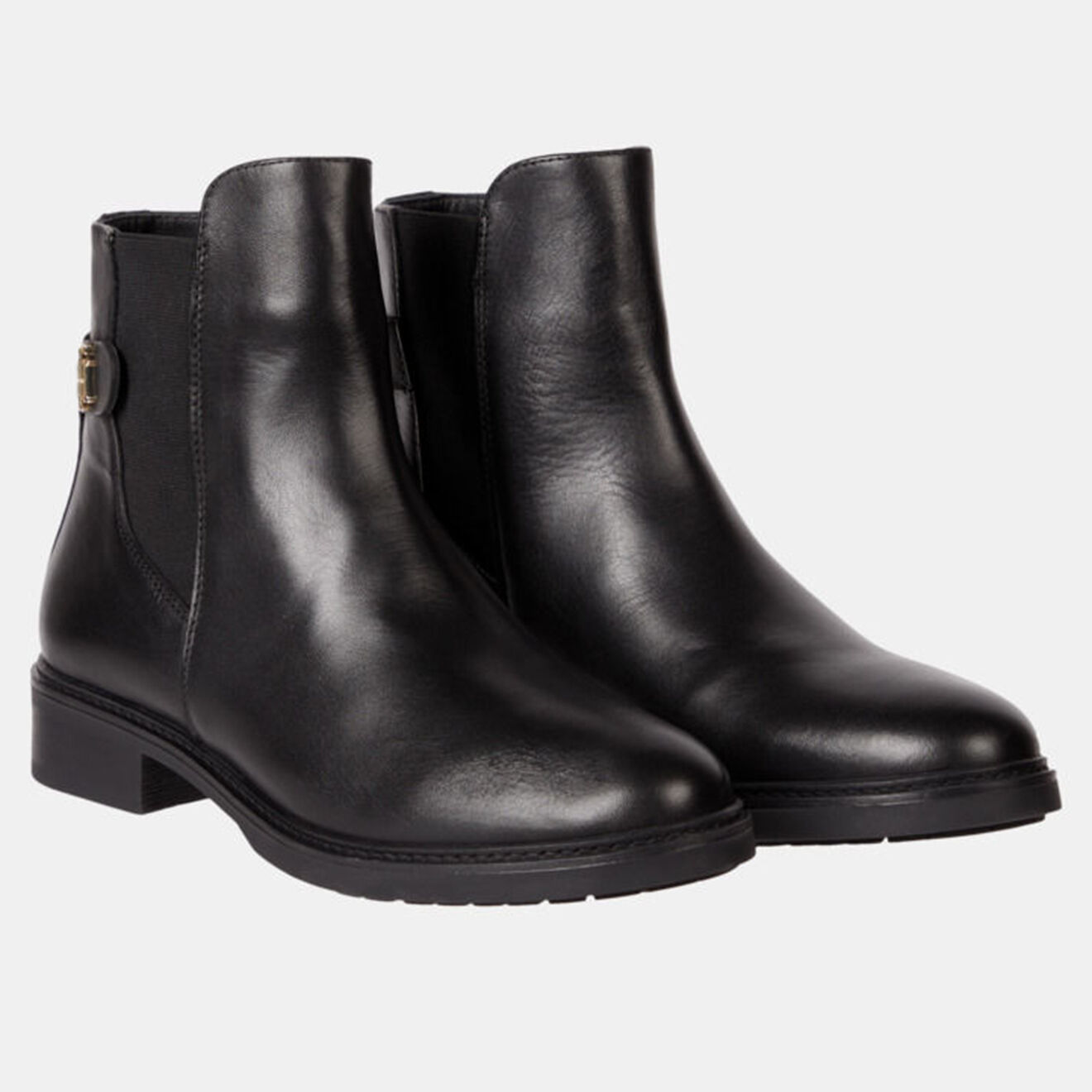 Tommy Hilfiger Chelsea boots en Cuir Hardware noires