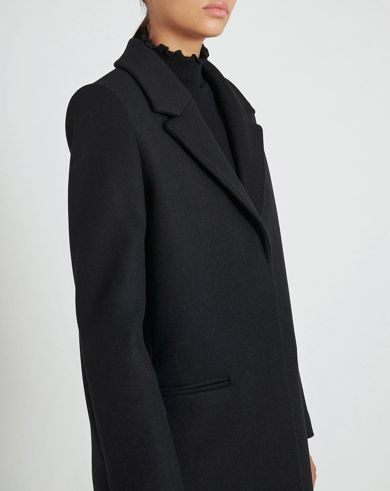 Zapa Manteau en Laine mélangée Maelys noir