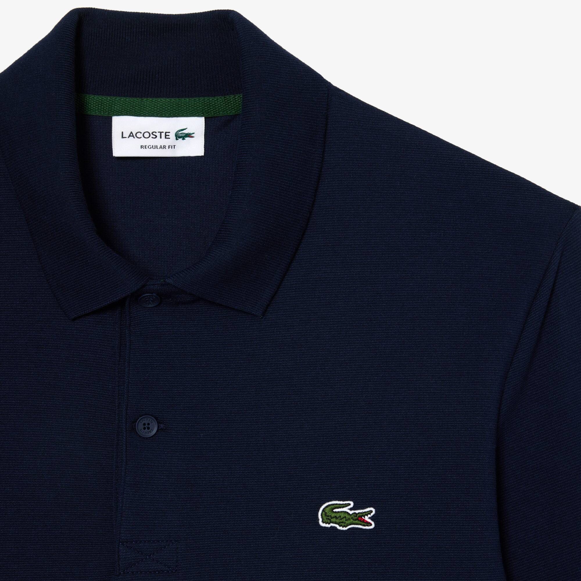 Herren Poloshirt aus Bio-Baumwolle Lange Ärmel - Blau - Lacoste - Herren