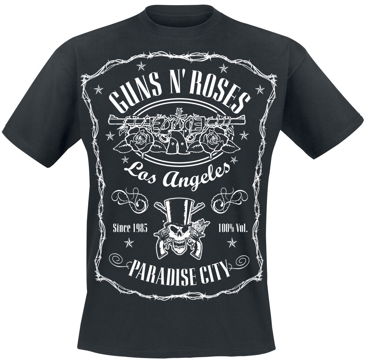 Étiquette Paradise City | Guns N' Roses T-Shirt Manches courtes