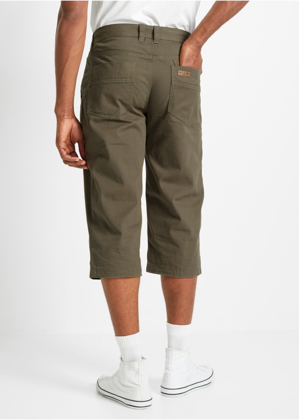 Bermuda long avec poches plaquées, Regular Fit