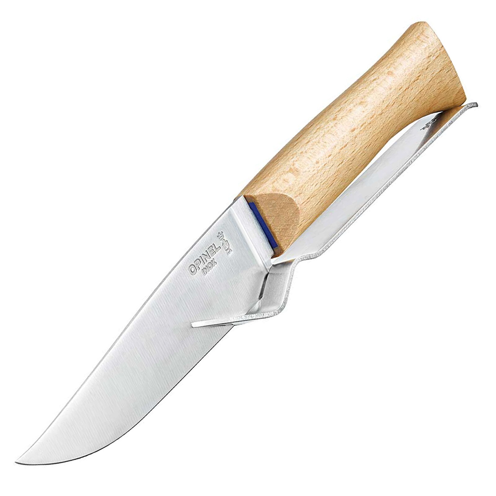 OPINEL Käse Messer Set No 10 +Gabel Outdoor Besteck Camping Küche Edelstahl Holz