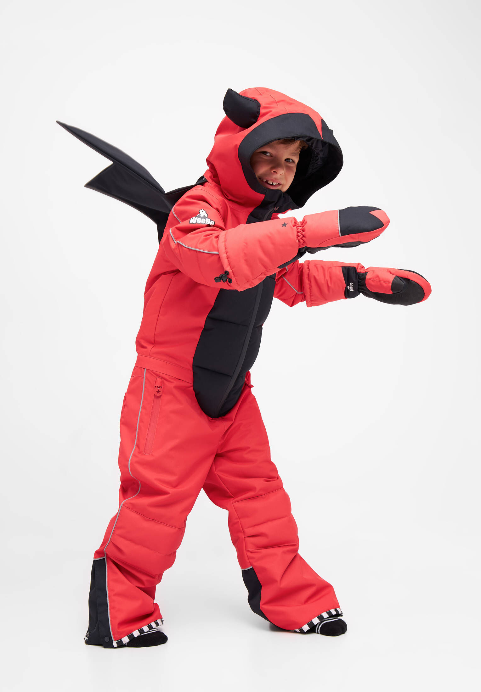 WeeDo| Kinder Skioverall DEVILDO Red