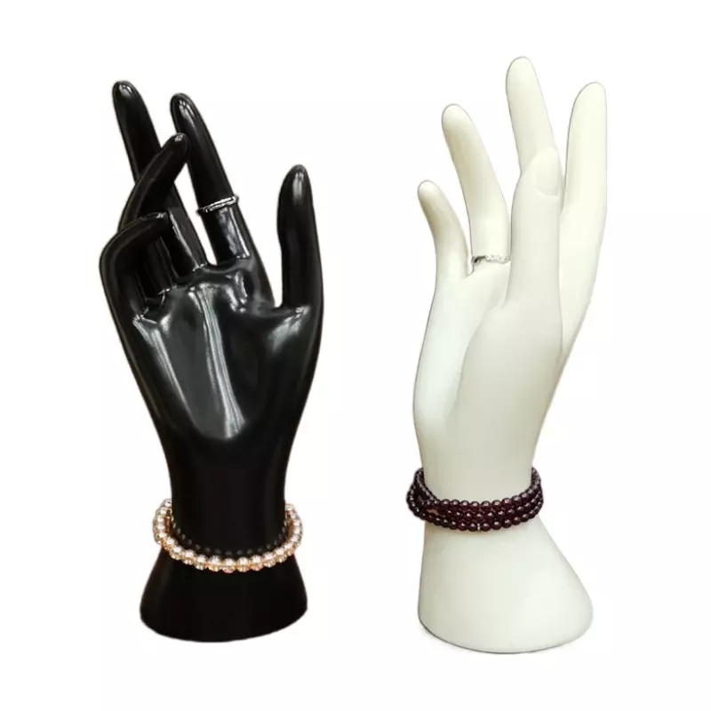 (22cm) Ringhalter Hand Schmuck Organizer für Ringe / Armbänder / Uhren - Schwarz