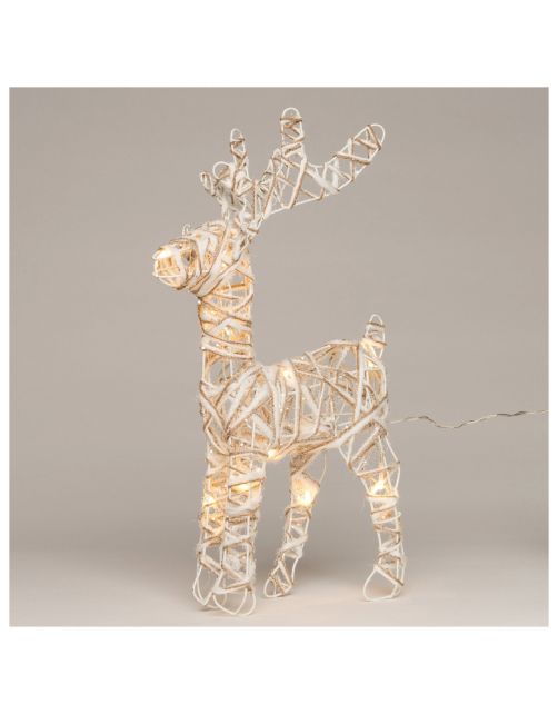 Anna's Collection Lichtfiguur Hert - Kerstverlichting - 37 cm Warm Wit 10 led