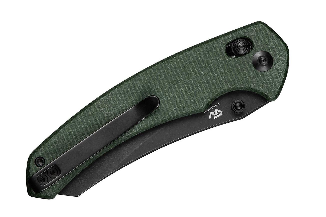 Civivi Sixgill C24050-3 Black Stonewashed Green Canvas Micarta, zakmes, Gavko design