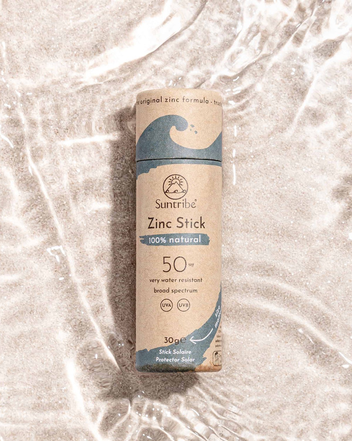 Solkrem, Sunstick SPF50 – 100% Naturlig – Zinc Stick 30ml
