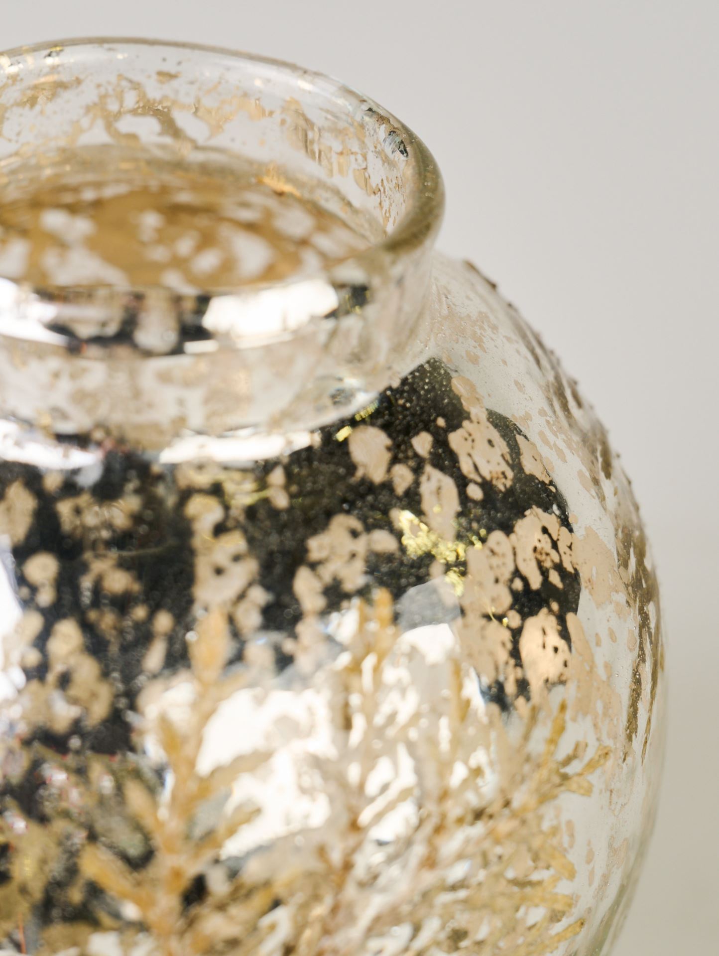 Vase multi sølv - 9x9x10 cm