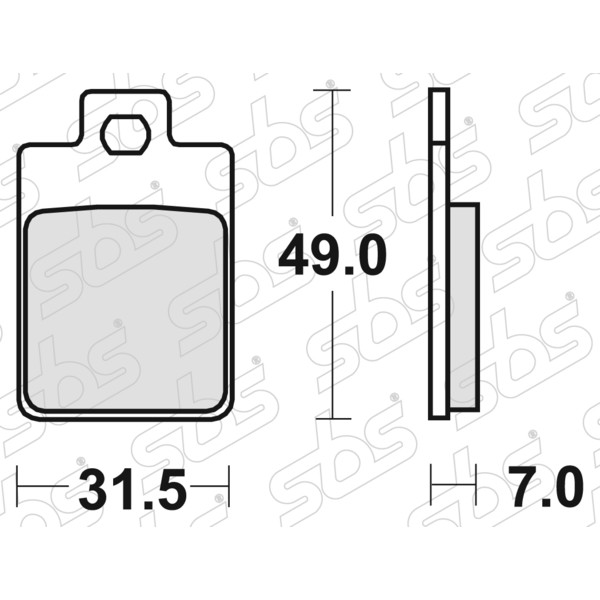 SBS - Plaquettes de frein 130 CT