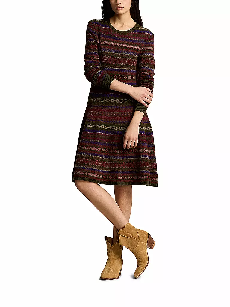 POLO RALPH LAUREN Midikleid olive