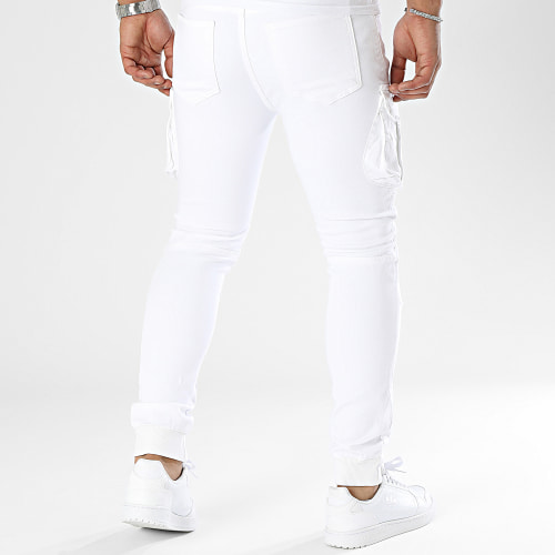 Pantalon Cargo Blanc