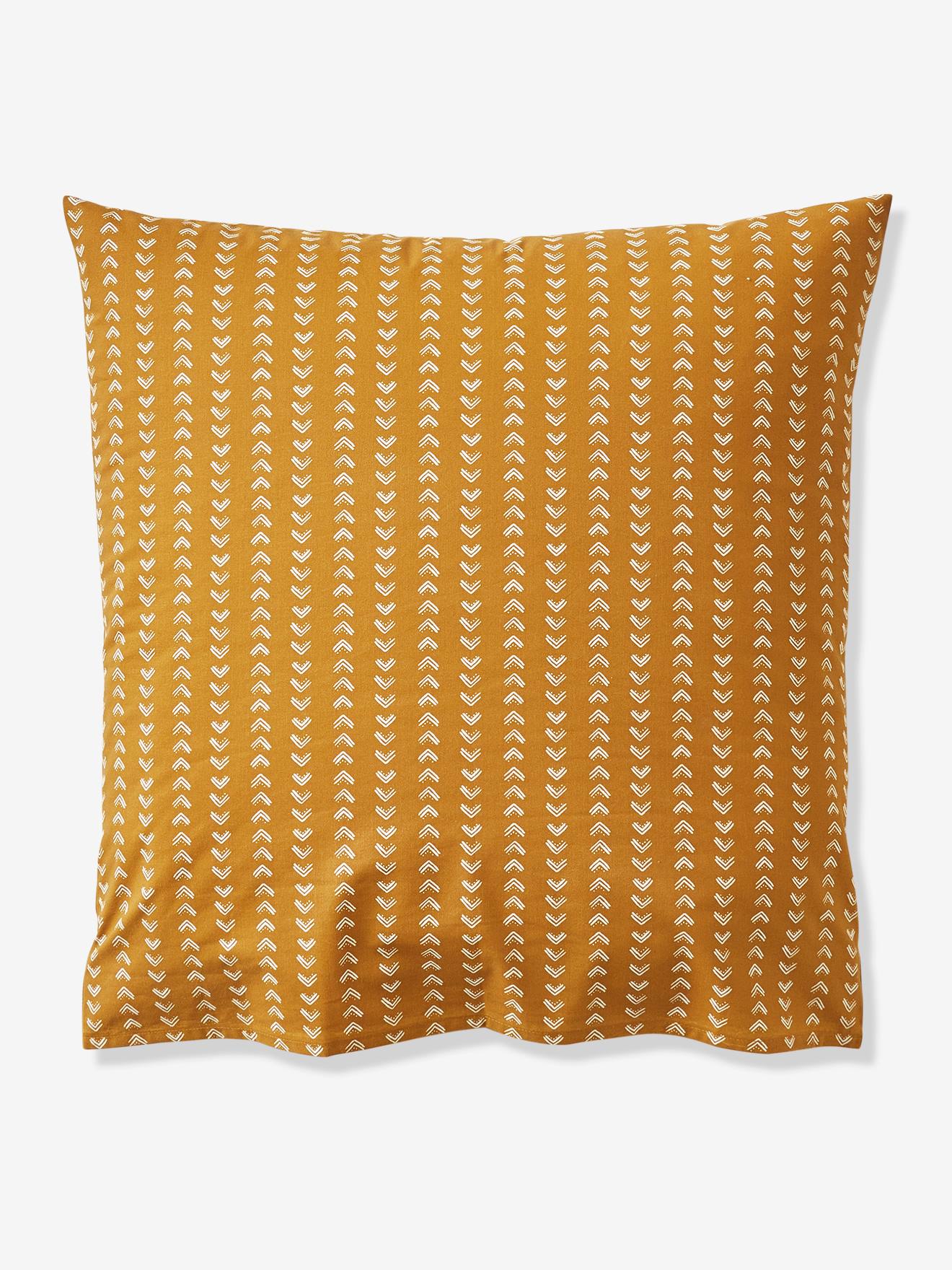 Conjunto infantil Wild Sahara com capa de edredom e fronha, marrom médio, liso com estampas.