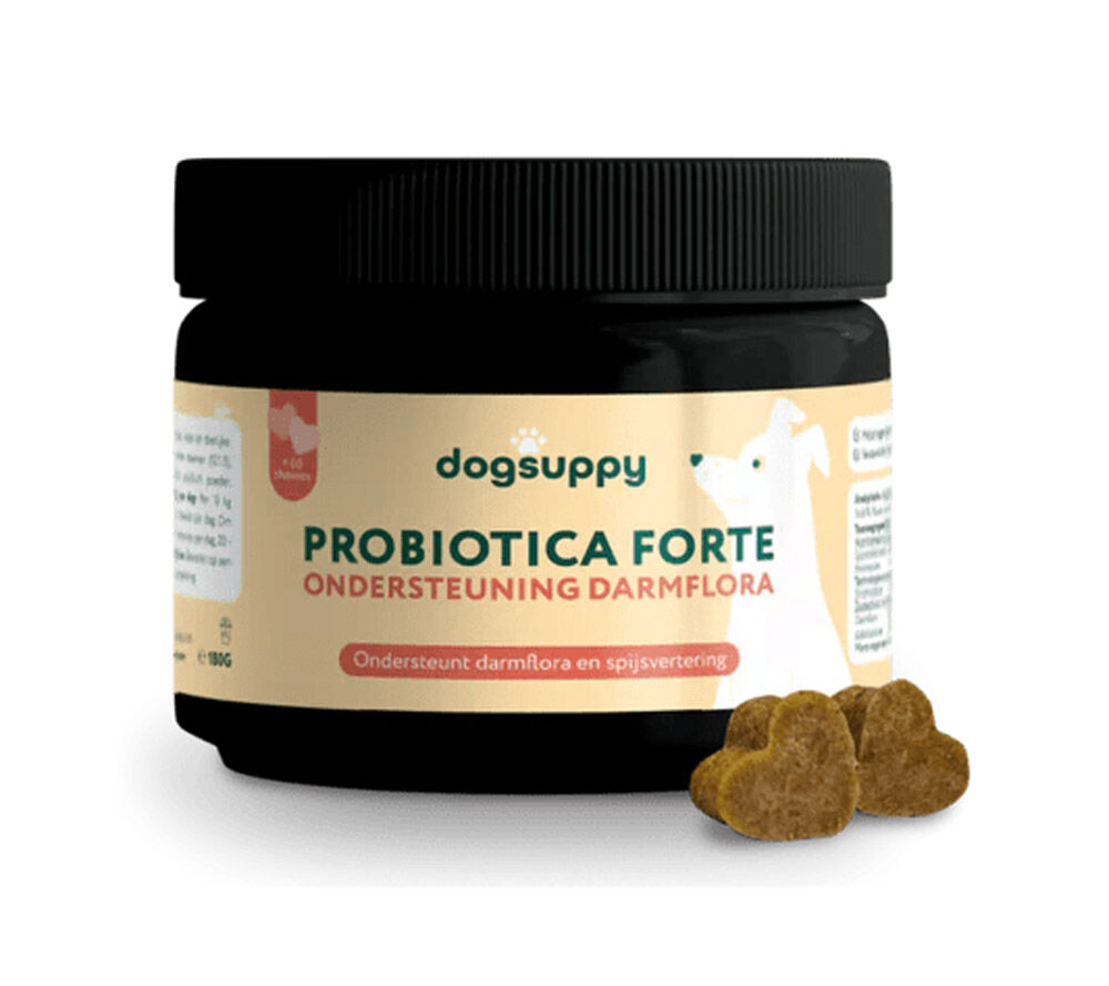 Dogsuppy Probiotica Forte kip - Spijsvertering en darmflora - 60 Stuks - kip