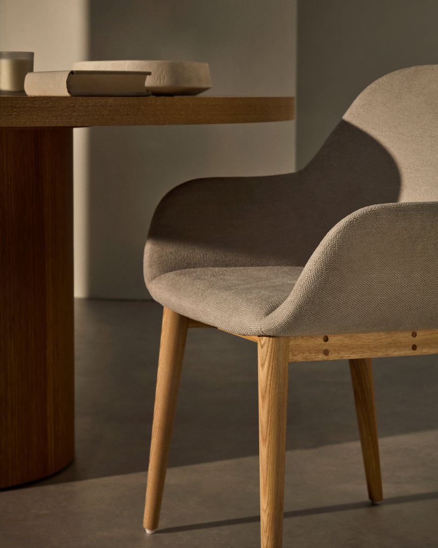 Kave Home   Konna Essenhout Eetkamerstoel