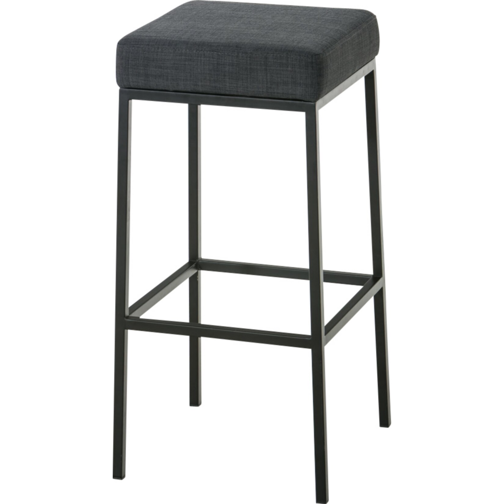 CLP Barhocker Montreal I Gepolsterter Barstuhl mit Stoffbezug I Tresenhocker mit Metallgestell