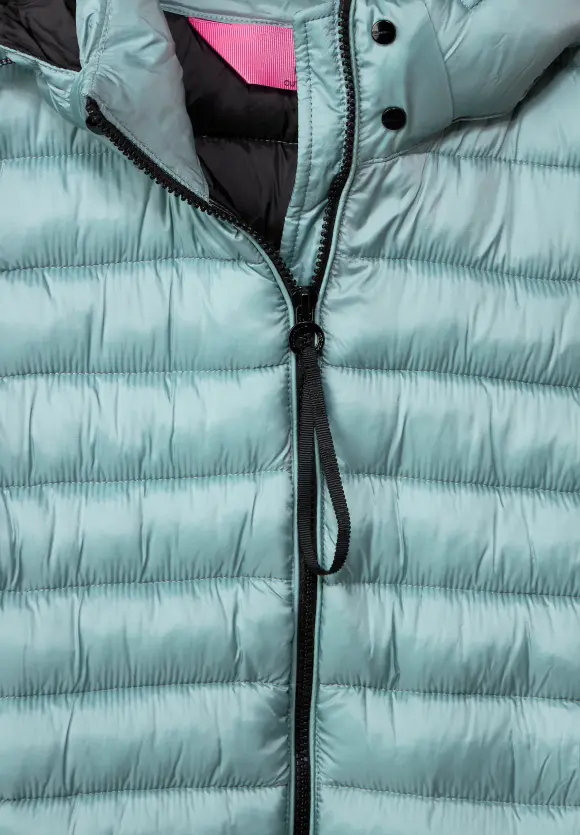 Lange Steppweste - polar mint