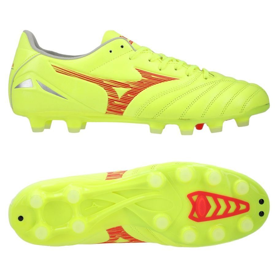 Mizuno Morelia Neo IV Pro FG/AG Dyna - Jaune/Rouge