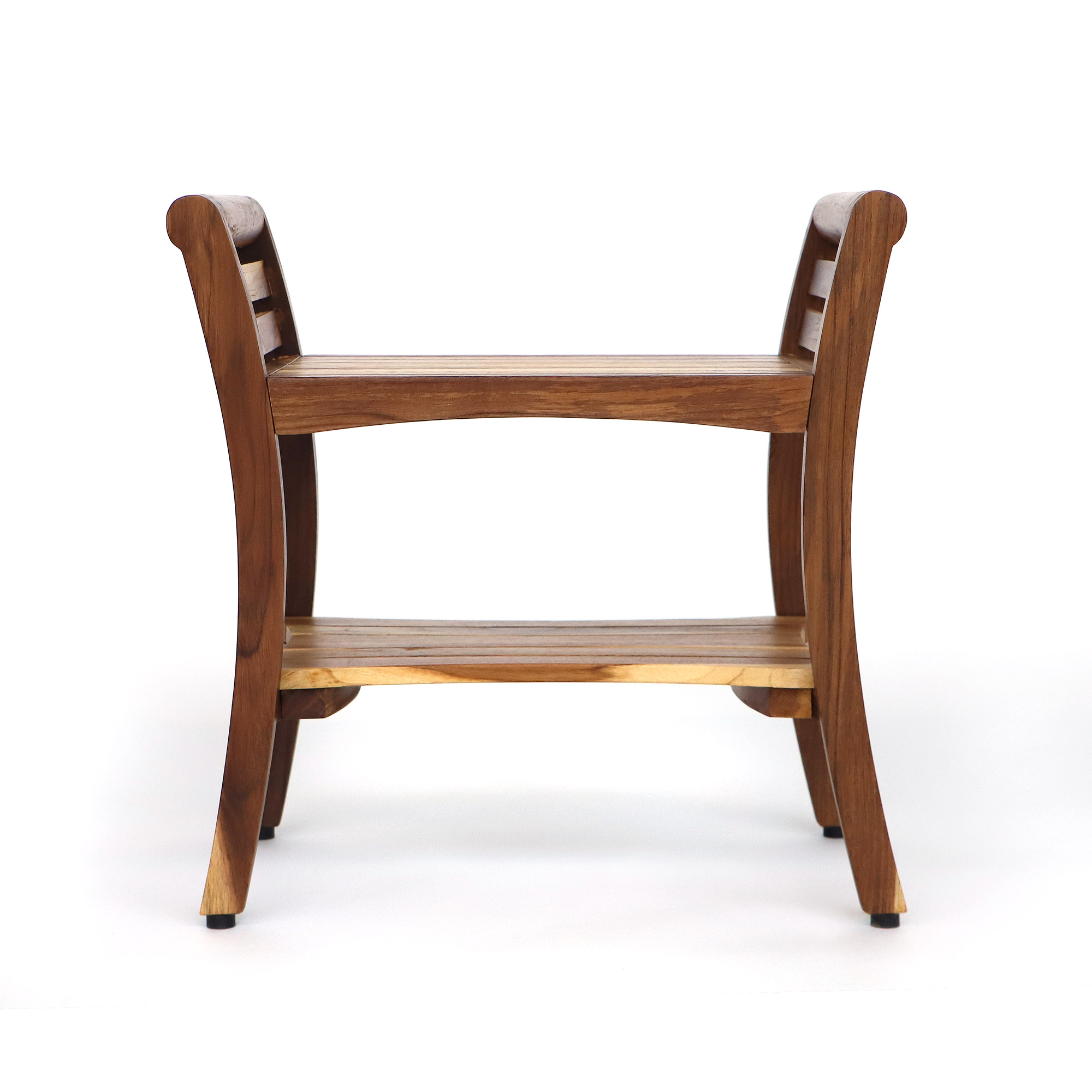 Bad-Hocker aus Teak, B 60 cm, L 37 cm, H 63 cm von fischer's lagerhaus