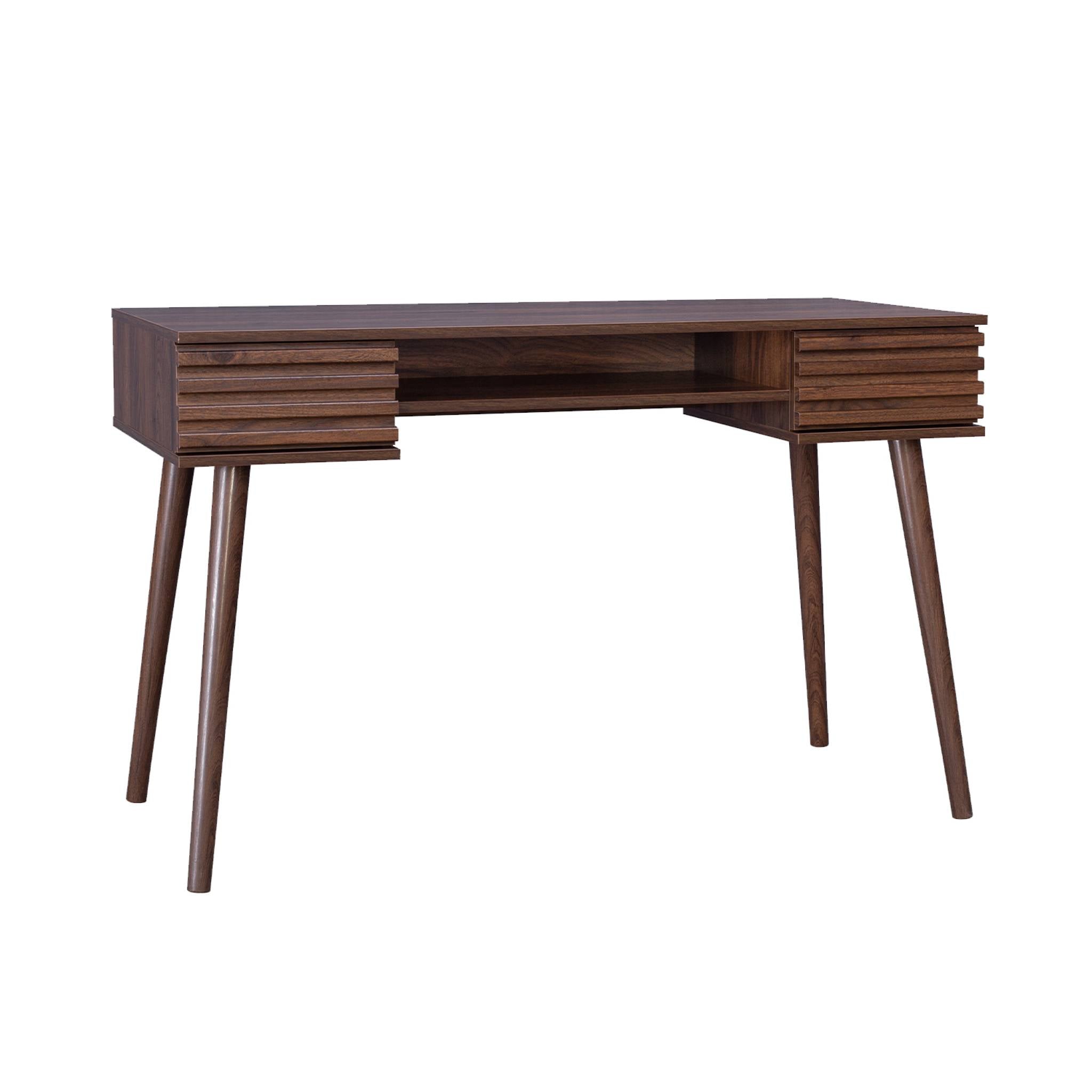 sweeek - Bureau met houteffect, 2 lades