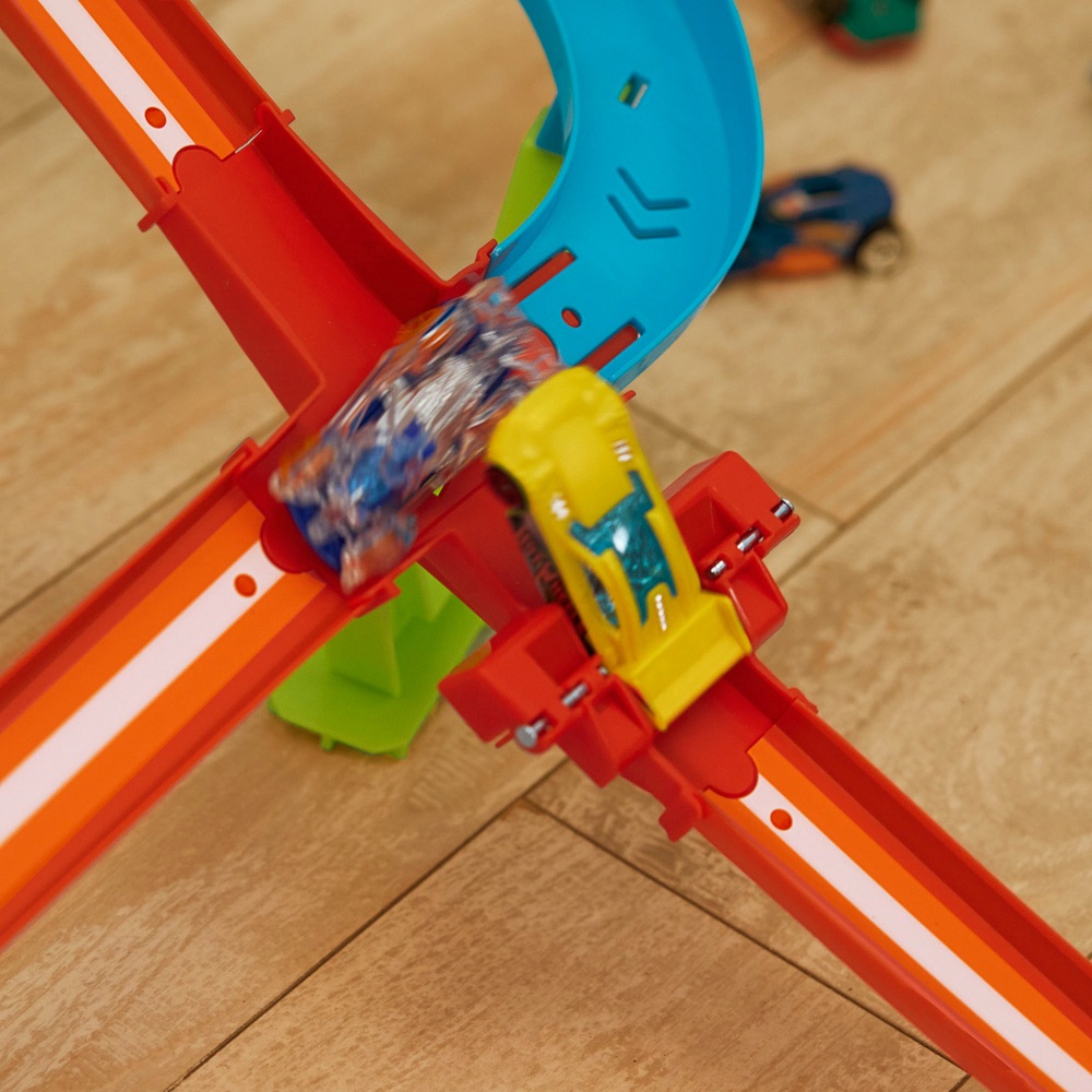 Hot Wheels Neon Speeders Skyscraper Speed Circuit Rennstrecken-Set