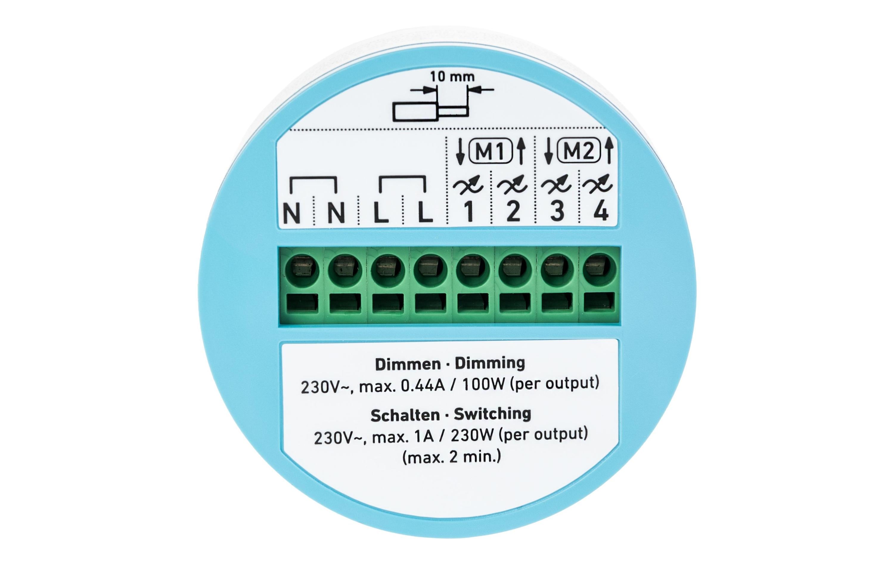 WLAN-Schalter «dingz» UP dunkelgrau<br>WiFi Funk-Schalter «dingz» für Licht, Storen und Heizungssteuerung UP dunkelgrau